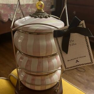 MacKenzie Childs bathing hut canister